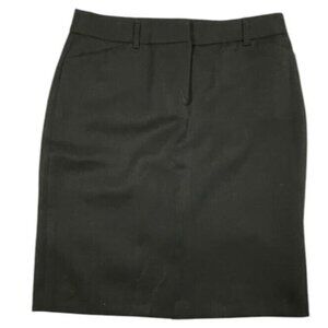 J. Crew NWOT Women's Black 100% Wool Pencil Skirt SIZE-6P